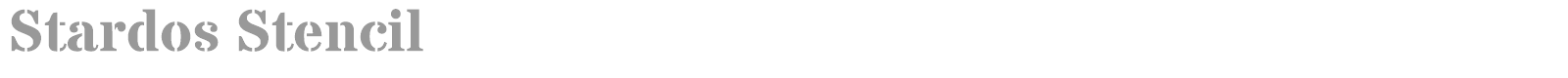 Stardos Stencil font preview